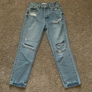 PACSUN RIPPED MOM JEANS